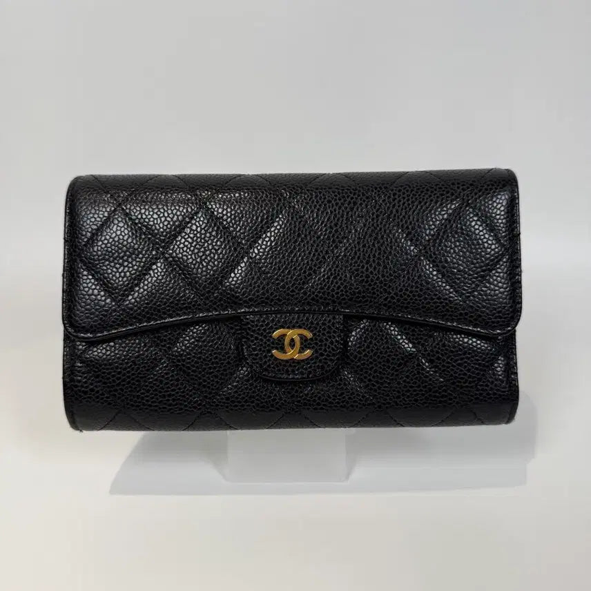 [BUNJANG] Chanel Caviar Long Wallet / 샤넬 캐비어 장지갑 19번대