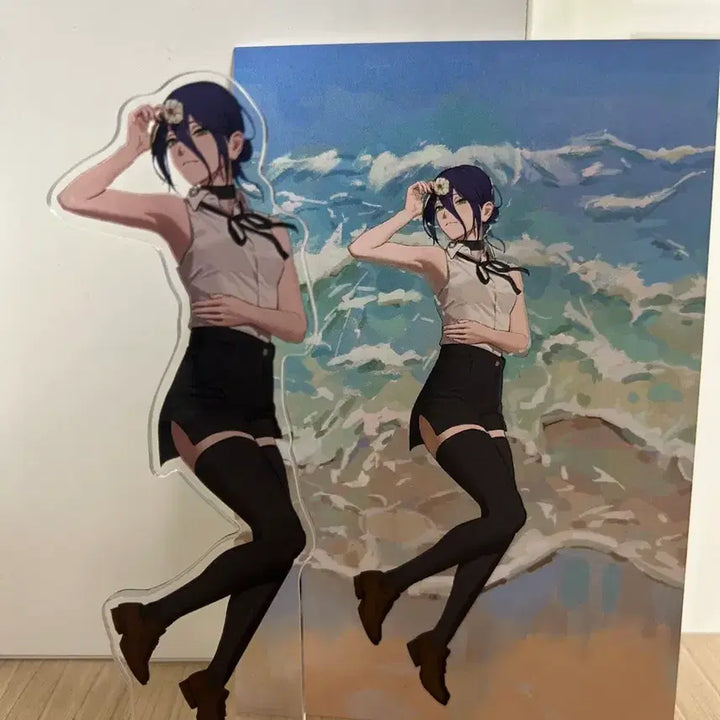 [BUNJANG] Null ChainSaw Man Reze Acrylic Stand and Postcards Bundle Set / Null눌님 체인소맨 통판