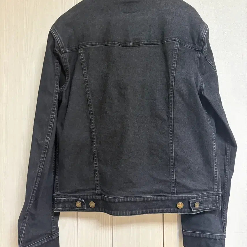 [BUNJANG] Saint Laurent Black Denim Jacket / 생로랑 블랙 흑청 데님 자켓