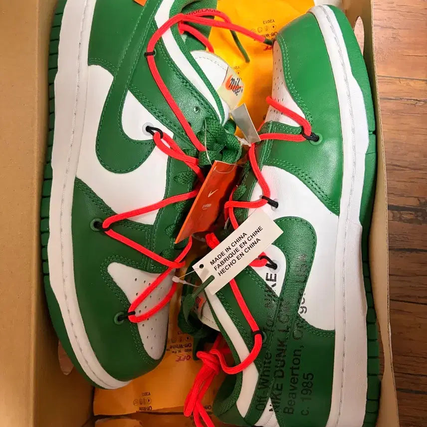 [BUNJANG] Off-White Dunk Low Pine Green 265mm Sneakers / 오프화이트 덩크 파인그린 265mm