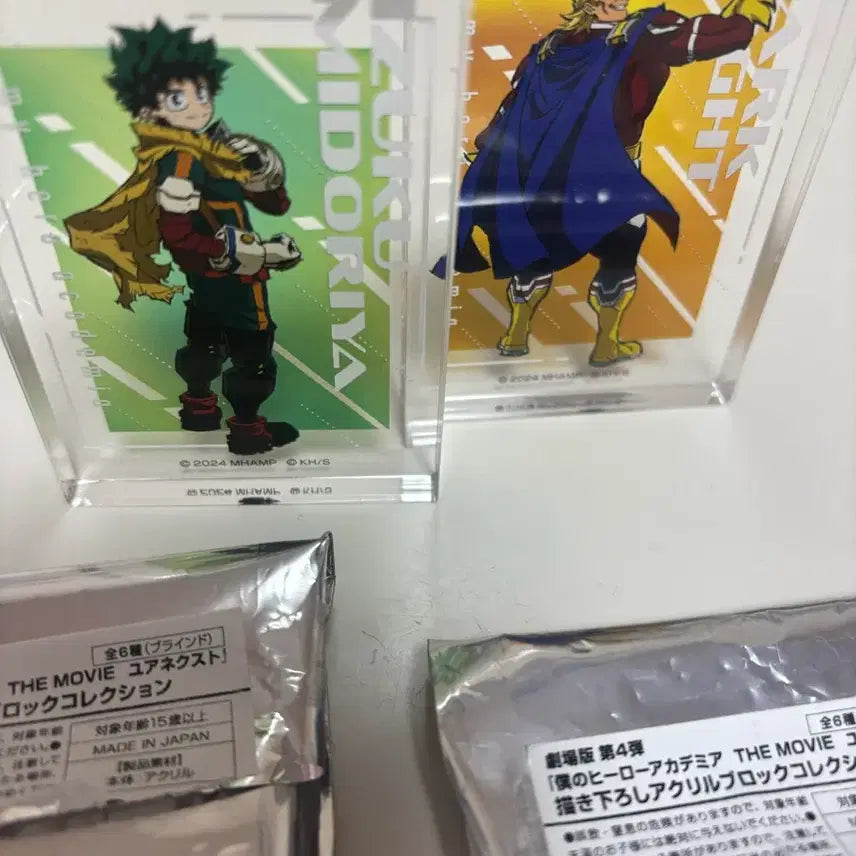[BUNJANG] Midoriya &amp; All Might Acrylic Block Bundle Set / 미도리야,다크마이트 아크릴 블록