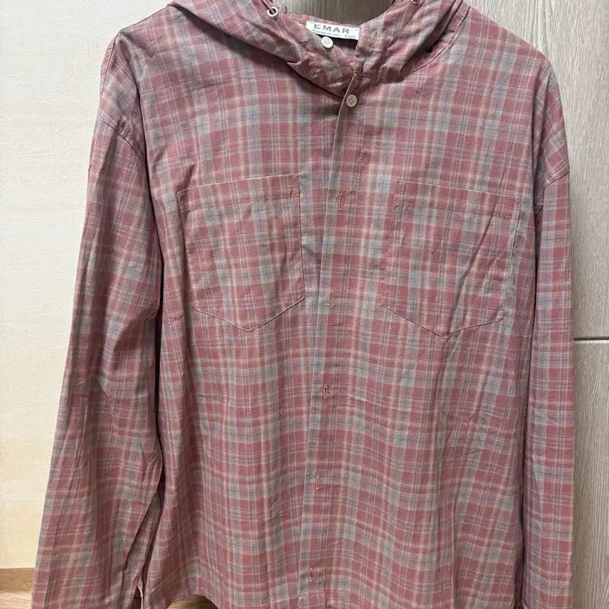 [BUNJANG] Checkered Hoodie Shirt / 체크 후드셔츠