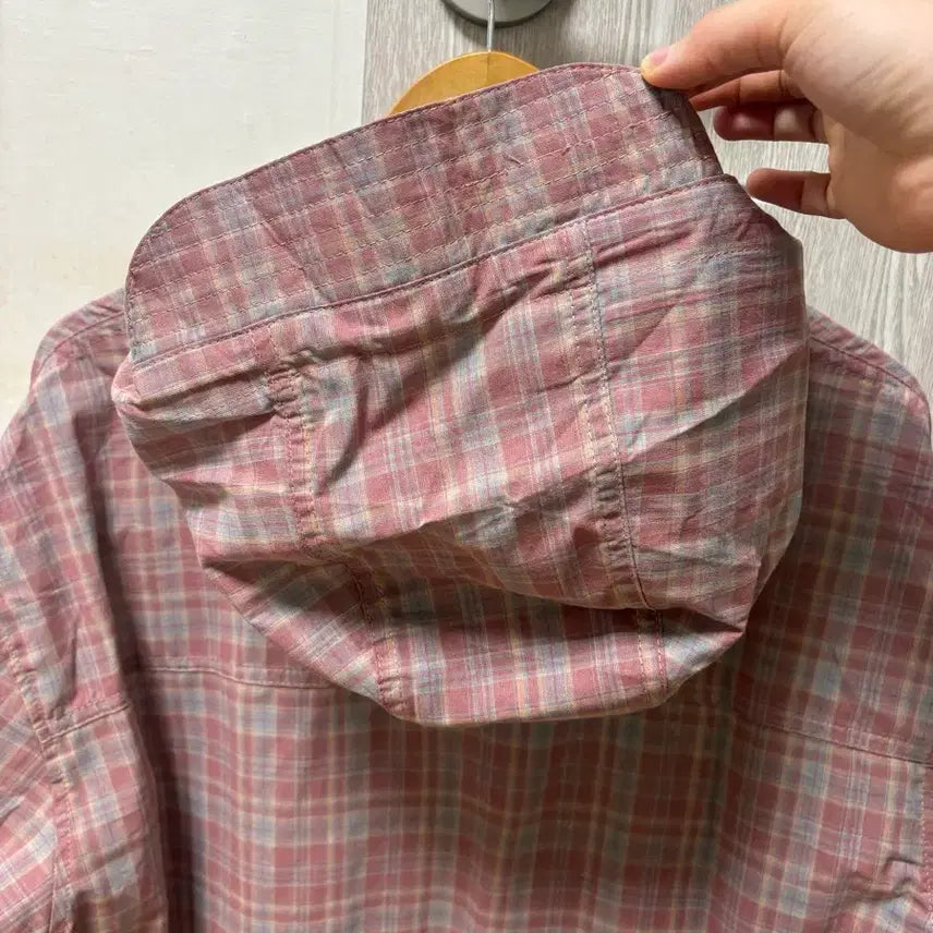 [BUNJANG] Checkered Hoodie Shirt / 체크 후드셔츠