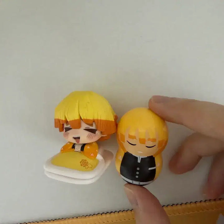 [BUNJANG] Demon Slayer Zenitsu Agatsuma Onemutan Roly-Poly Doll Bundle Set / 일괄) 귀멸의칼날 젠이츠 오네무탄 오뚝이
