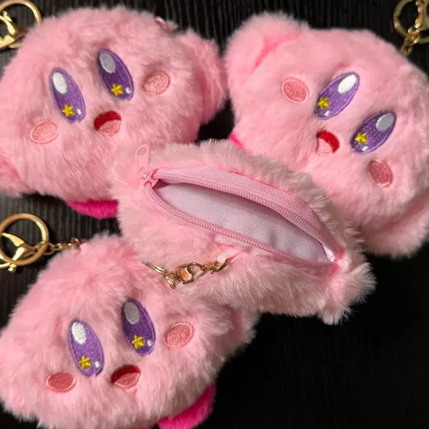 [BUNJANG] Kirby Plush Keyring Bundle Set / 별의커비 인형 키링 파우치 동전지갑 복슬털 가방고리