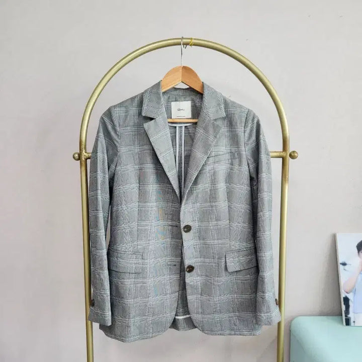 [BUNJANG] Roem Check Pattern Jacket / 로엠 체크 패턴 자켓. 55