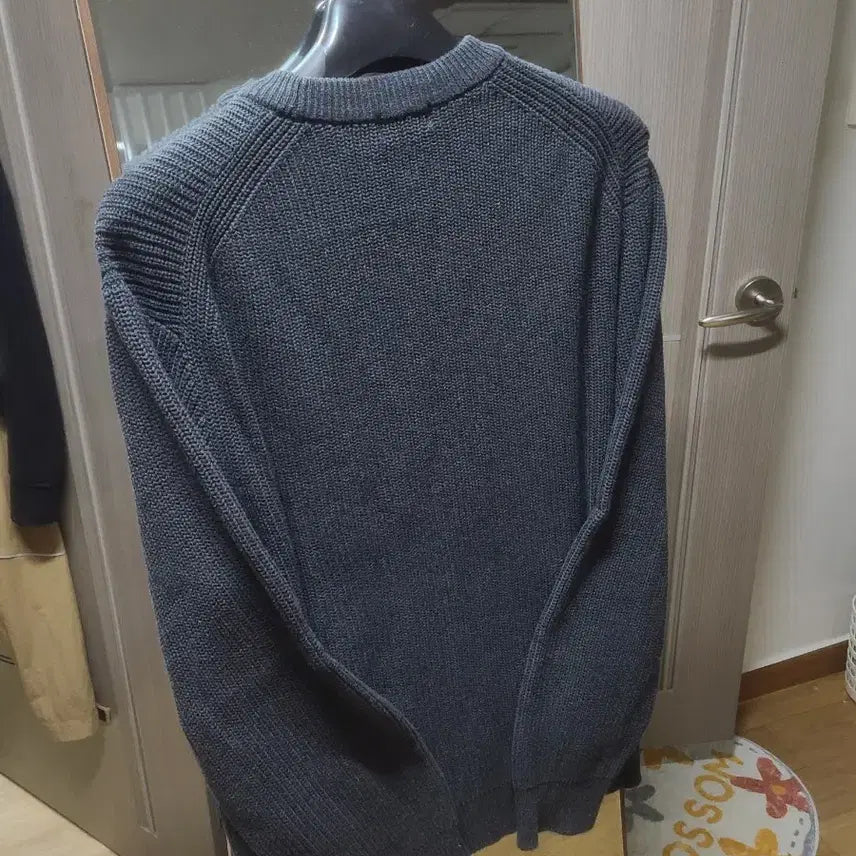 [BUNJANG] Musinsa Standard Cotton Ribbed Knit Crew Neck Sweater / 무신사 스탠다드 코튼 리브드 니트 l사이즈