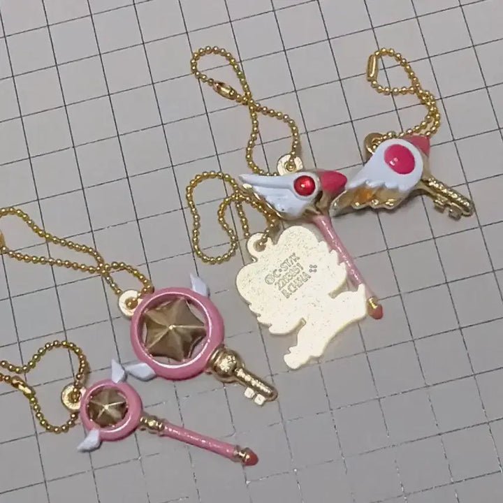 [BUNJANG] Cardcaptor Sakura Diecast Charm Gacha Keyring / 카드캡터 사쿠라 다이캐스트 챰 가챠 키링 체리
