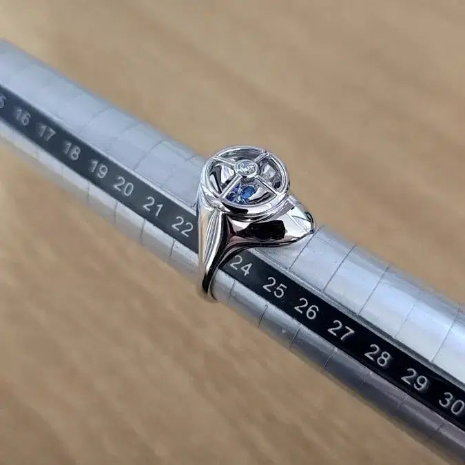 [BUNJANG] Sterling 925 Silver Stone Moving Ring / 스털링 925 실버 순은 스톤 무빙 반지 링 해외편집샵 50만원대