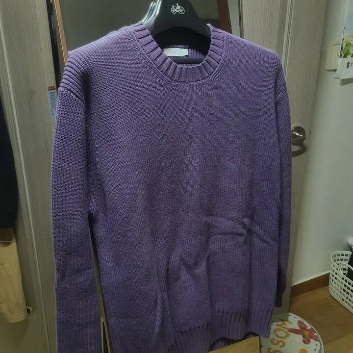 [BUNJANG] ASP Intelli Cotton Crewneck Knit Sweater / 애습 asp 인텔리 코튼 크루넥 니트 L사이즈