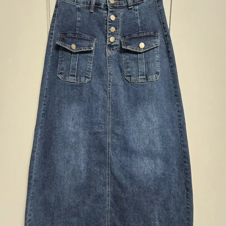 [BUNJANG] Denim Long Skirt (Size M) / 데님 롱 스커트 M 새상품
