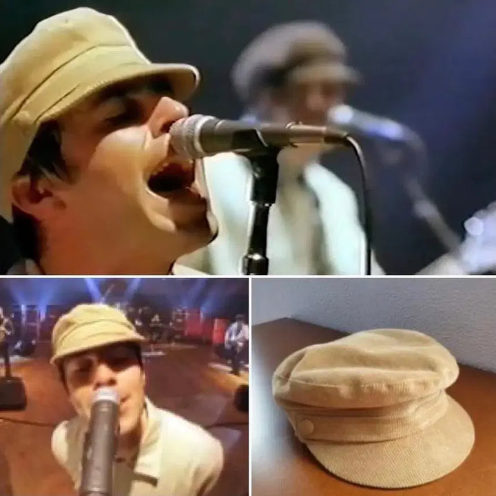 [BUNJANG] Kangol Beige Corduroy Lennon Hat (1996) / [레어템] 1996년 캉골 베이지 코듀로이 레논모자