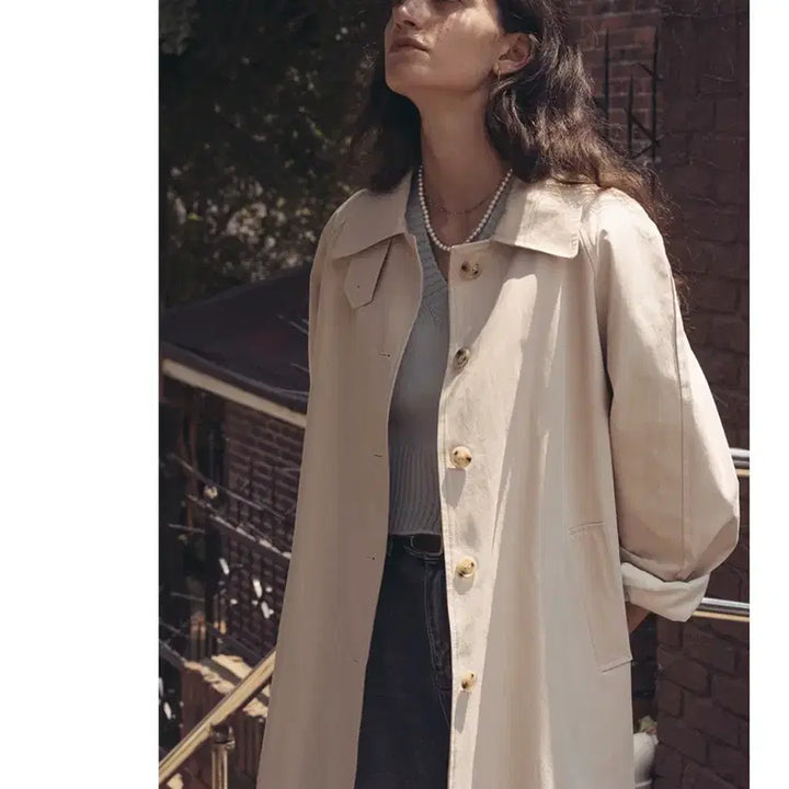 [BUNJANG] 틸아이다이 Mac Half Coat Trench Coat / 틸아이다이 맥 하프코트 트렌치코트