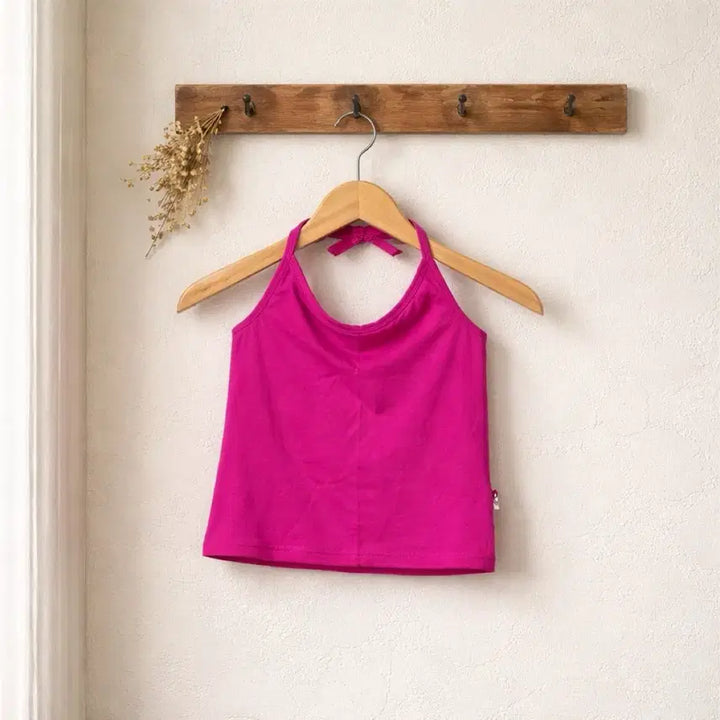 [SOLD OUT] 새상품:) 핫핑크 홀터넥 나시