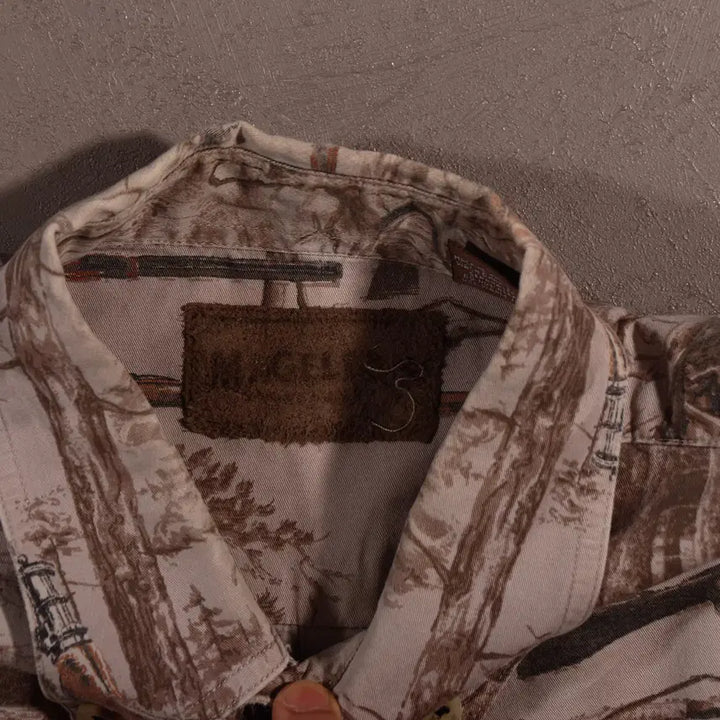 [BUNJANG] Vintage USA Pattern Hunting Shirt / 빈티지 USA 패턴 헌팅셔츠 C629