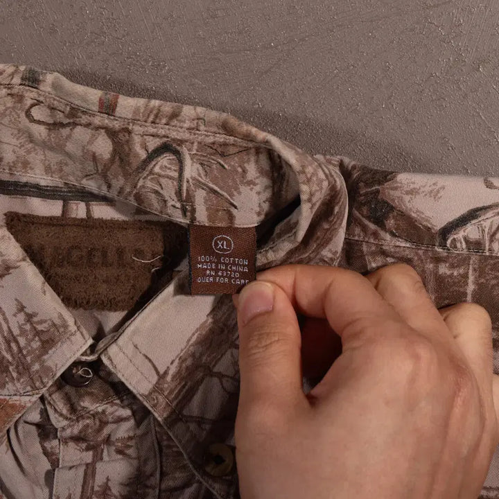 [BUNJANG] Vintage USA Pattern Hunting Shirt / 빈티지 USA 패턴 헌팅셔츠 C629