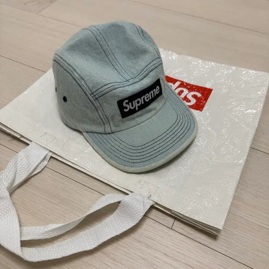 [BUNJANG] Supreme 25SS Denim Camp Cap Light Washed Indigo / 25SS 슈프림 데님 캠프캡 라이트 워시드 인디고