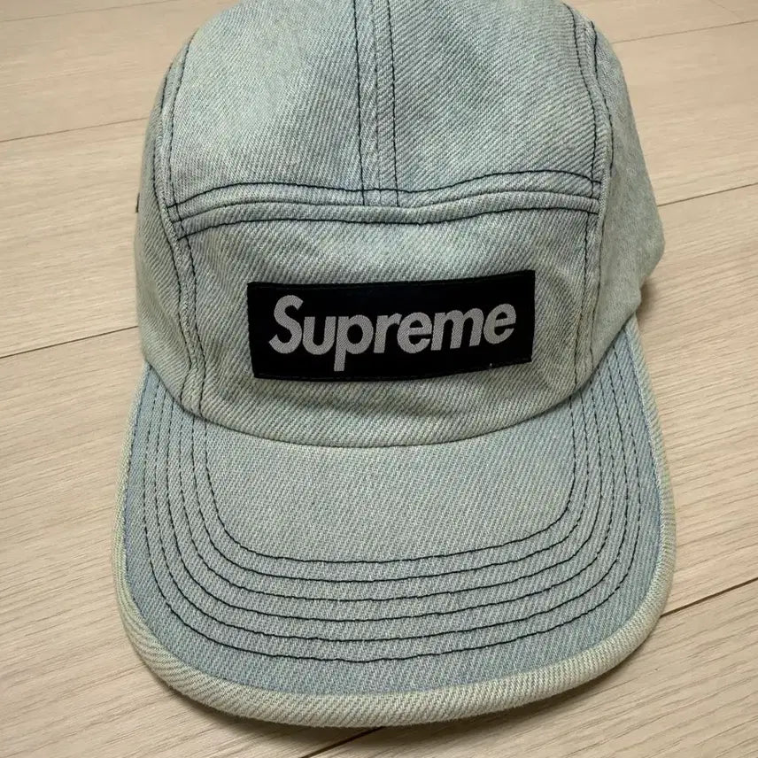 [BUNJANG] Supreme 25SS Denim Camp Cap Light Washed Indigo / 25SS 슈프림 데님 캠프캡 라이트 워시드 인디고