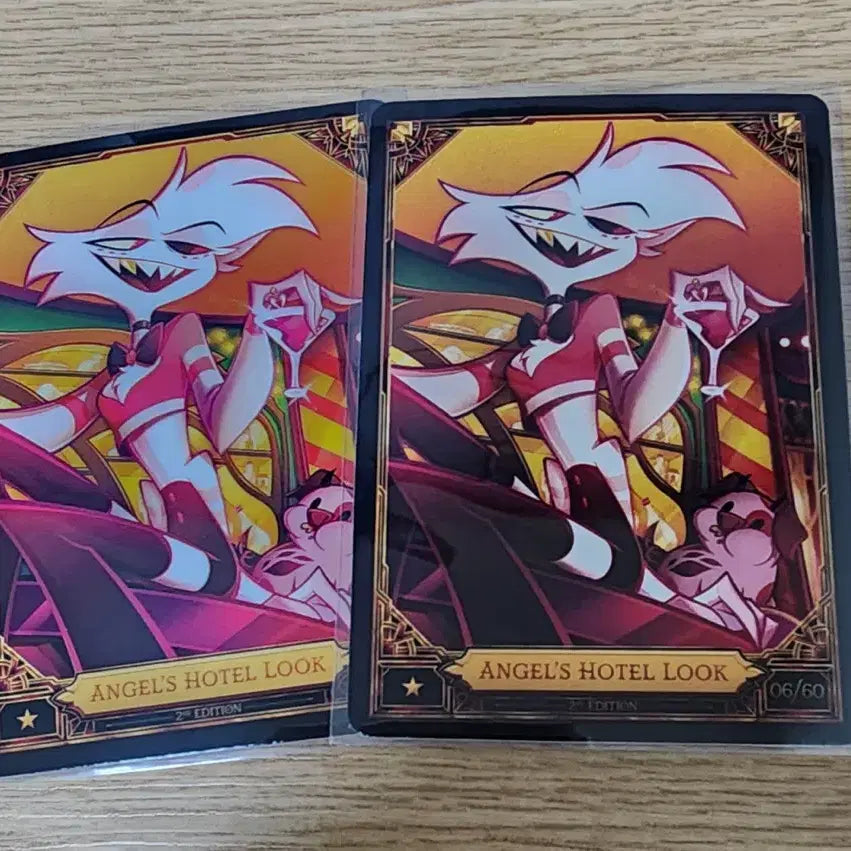 [BUNJANG] Hazbin Hotel Season 2 Angel Trading Card Bundle / 해즈빈호텔 시즌2 2nd 엔젤 트레이딩 카드 논포일 2장 일괄