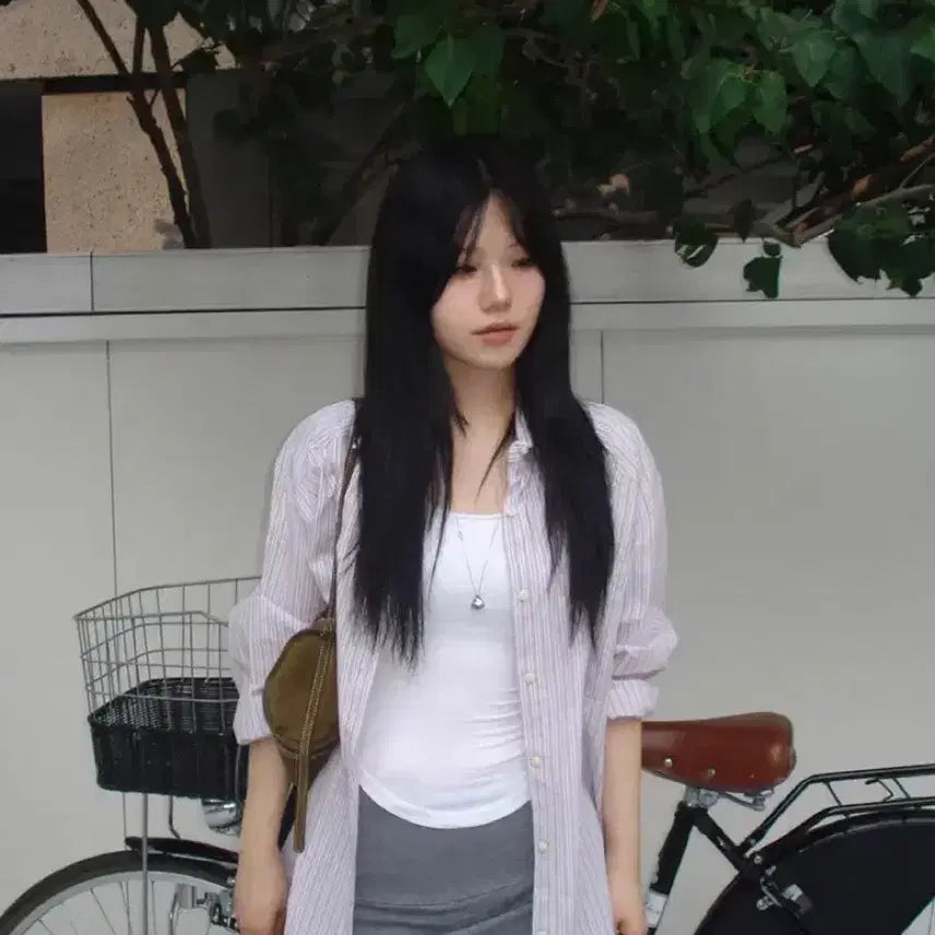 [BUNJANG] Our Cabinet Mix Stripe Shirt / 아워캐비넷 mix stripe shirts