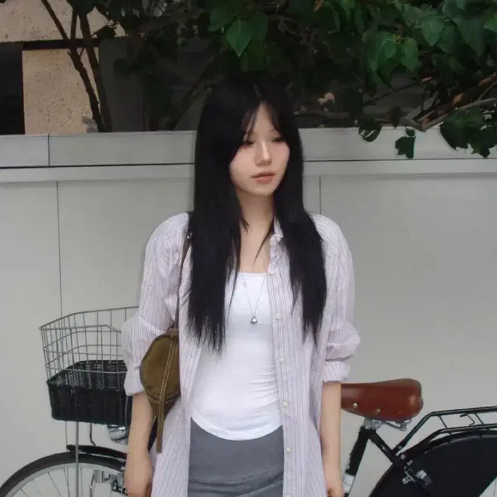 [BUNJANG] Our Cabinet Mix Stripe Shirt / 아워캐비넷 mix stripe shirts