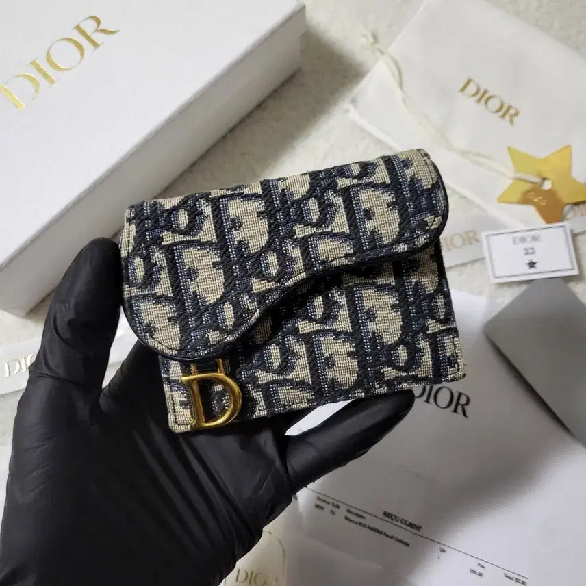 [BUNJANG] Dior Oblique Saddle Card Holder / [새상품급/풀구성] 디올 오블리크 새들 카드지갑