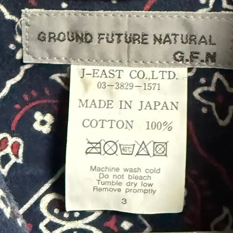 [BUNJANG] G.F.N Deep Navy Bandana Paisley Shirt / G.F.N 딥네이비 반다나 페이즐리 셔츠