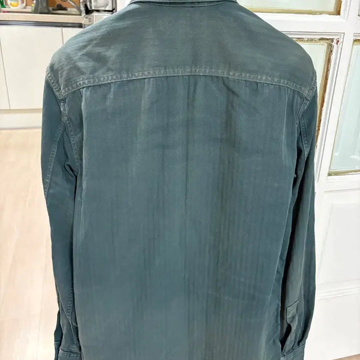 [BUNJANG] RRL Garment Dyed Herringbone Twill Workshirt Slate Green / RRL 가먼트 다이 헤링본 트윌 워크셔츠 S 판매