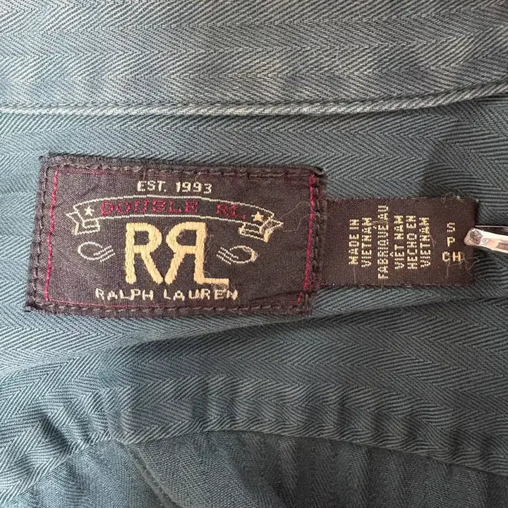 [BUNJANG] RRL Garment Dyed Herringbone Twill Workshirt Slate Green / RRL 가먼트 다이 헤링본 트윌 워크셔츠 S 판매