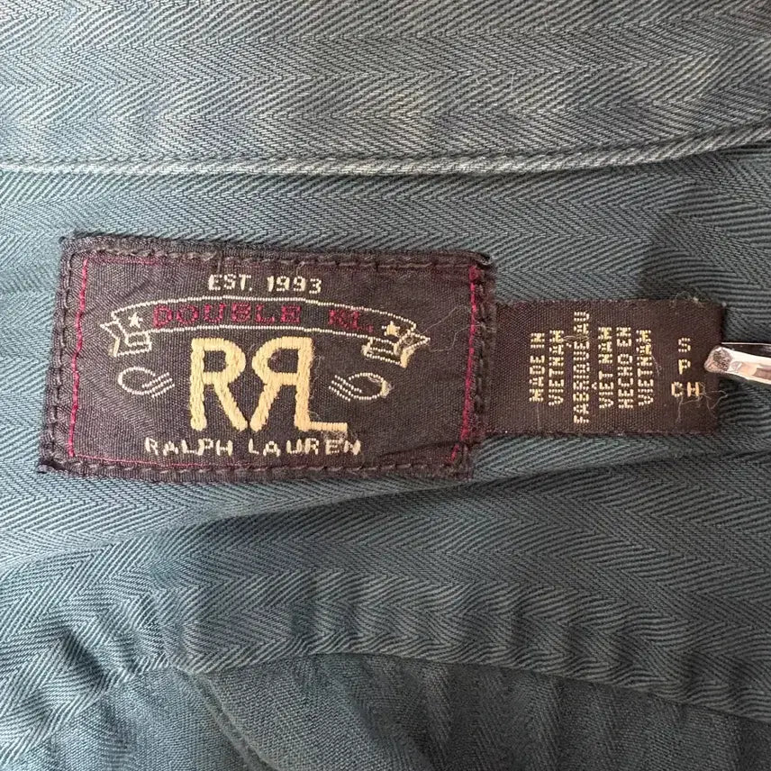 [BUNJANG] RRL Garment Dyed Herringbone Twill Workshirt Slate Green / RRL 가먼트 다이 헤링본 트윌 워크셔츠 S 판매
