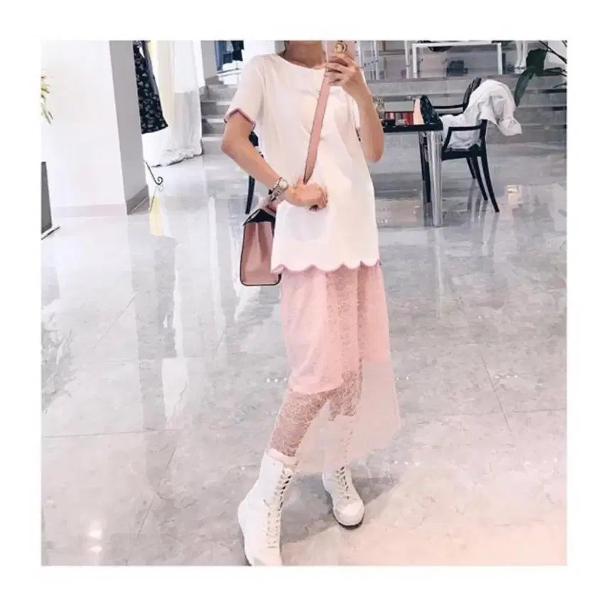 [BUNJANG] SeehoRin Lace Skirt / [판매완료] 씨호린 풀레이스 스커트