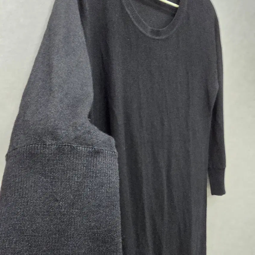 [BUNJANG] DKNY Silk Black Knit Pleated Dress / DKNY 실크 블랙 니트 플리츠 원피스