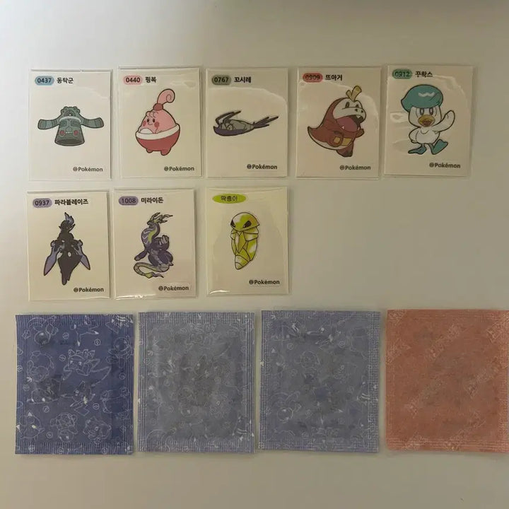 [BUNJANG] Pokemon Tteokbokki Stickers Set / 포켓몬띠부씰 동탁군 핑복 치라미 꼬시레 울머기 뜨아거 꾸왁스 파라블레이즈