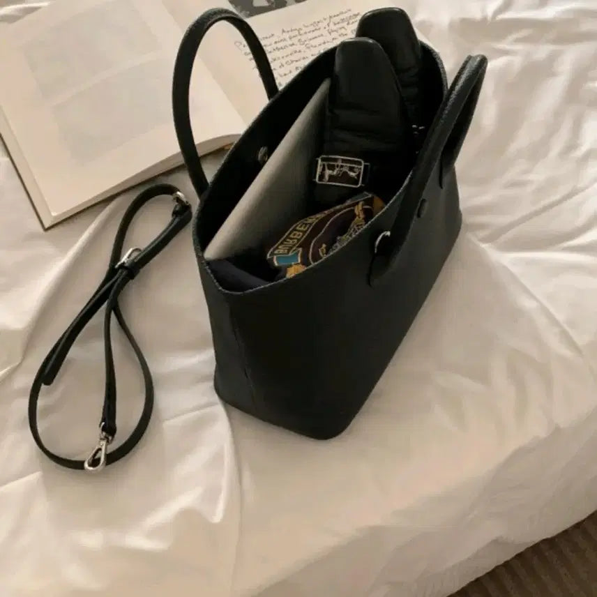 [BUNJANG] Bonggeut Dum Dum Open Tote Original Togo Leather Bag / 봉긋 덤덤오픈토트 오리지널 (토고가죽)미개봉