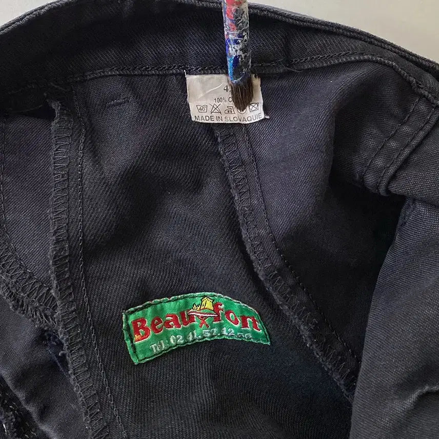 [BUNJANG] Moleskine French Work Pants / 빈티지 오리지널 몰스킨 리페어 페인팅 프렌치 워크팬츠