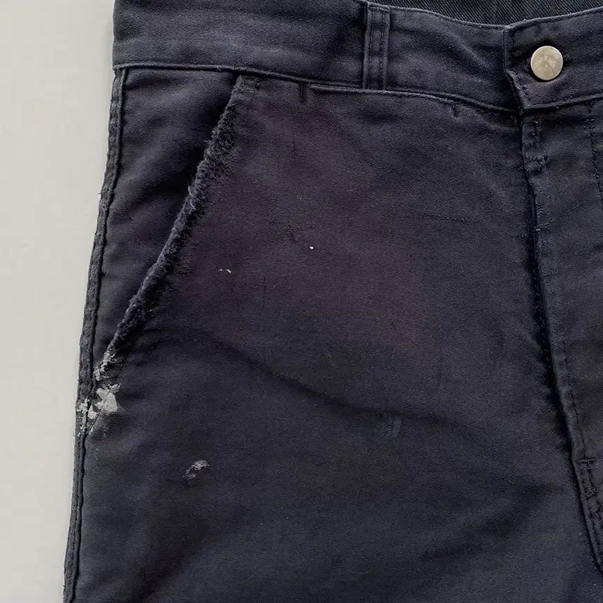 [BUNJANG] Moleskine French Work Pants / 빈티지 오리지널 몰스킨 리페어 페인팅 프렌치 워크팬츠