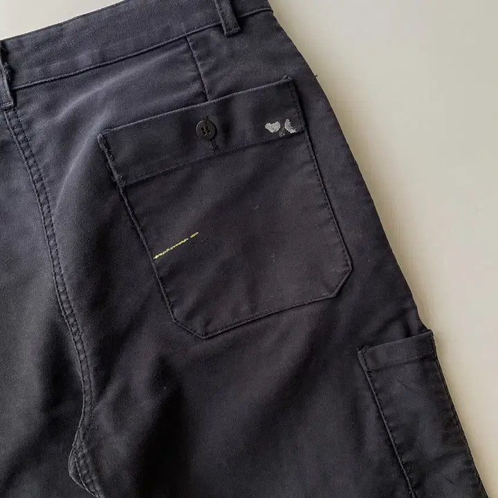 [BUNJANG] Moleskine French Work Pants / 빈티지 오리지널 몰스킨 리페어 페인팅 프렌치 워크팬츠