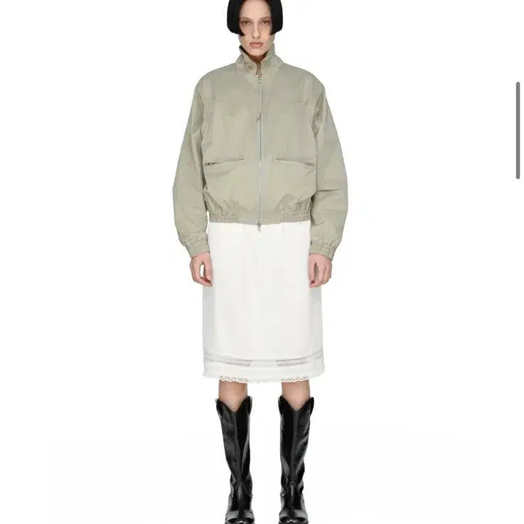 [BUNJANG] SUNBORN PROJECT String Bomber Shirring Jacket / 썬번프로젝트 String Bomber Shirring Jacket
