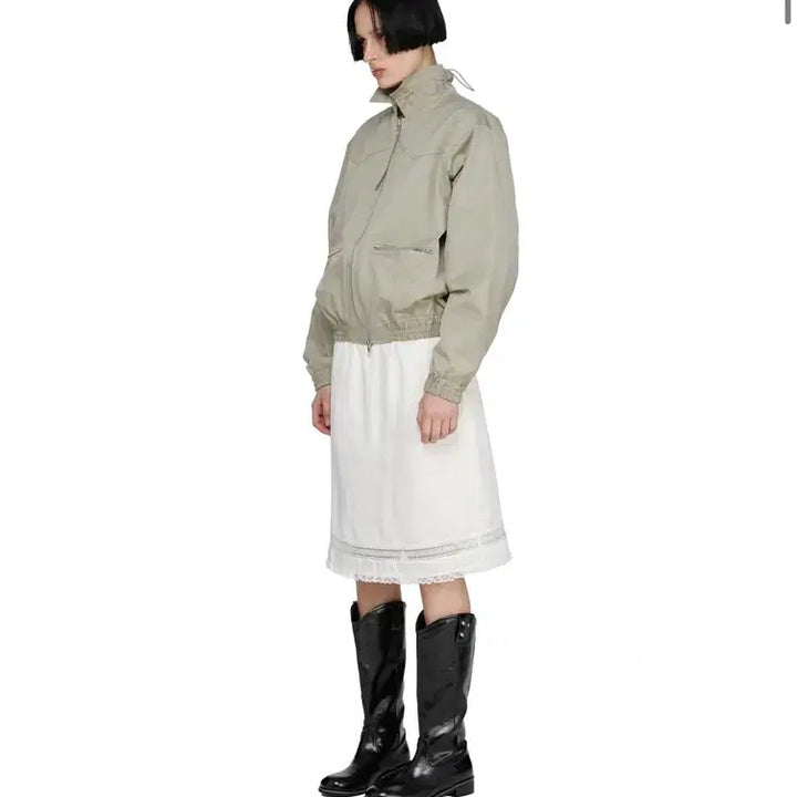 [BUNJANG] SUNBORN PROJECT String Bomber Shirring Jacket / 썬번프로젝트 String Bomber Shirring Jacket