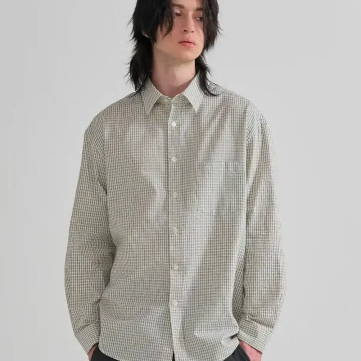 [BUNJANG] JOHNNY HOMS Rouge De Check Shirt Ivory / [L] 주앙옴므 루즈드 체크셔츠 아이보리