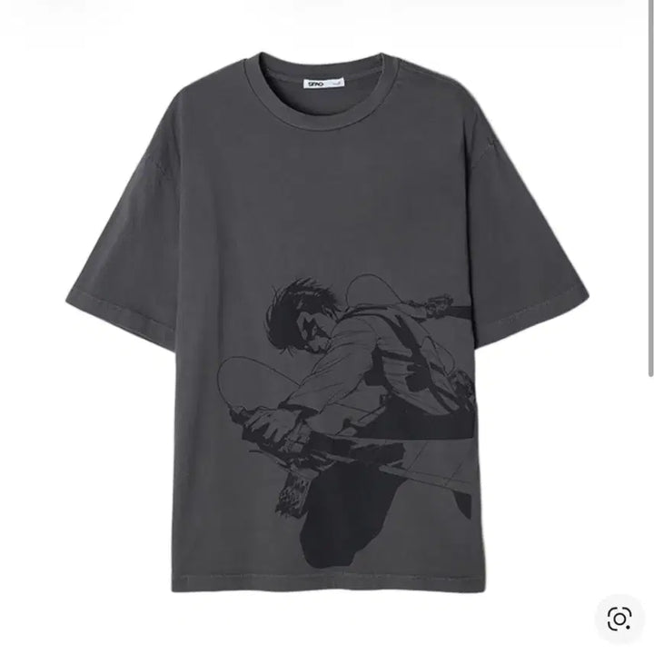 [BUNJANG] Spao Attack on Titan Levi Charcoal T-shirt / 스파오 진격의 거인 티셔츠 차콜 리바이 m 미개봉