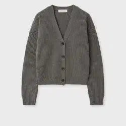 [BUNJANG] Gongdrin Coni Ribbed Cardigan (Beige) / 공드린 코니 골지가디건 (베이지)