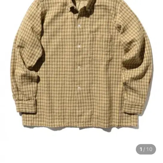 [BUNJANG] Beams Check Shirt Beige XL / 빔즈 체크 셔츠 베이지 XL