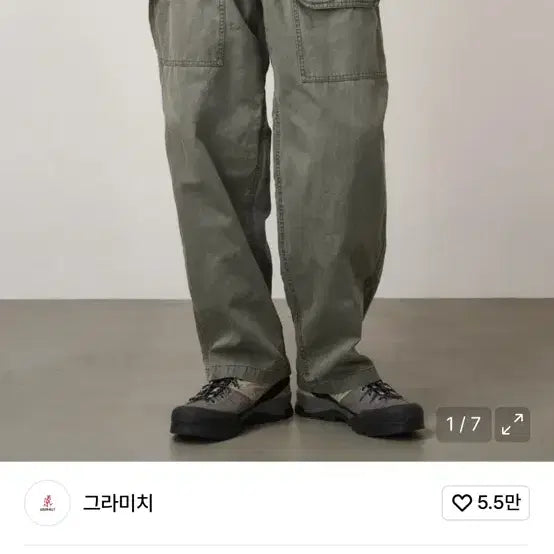 [BUNJANG] Gramicci Canvas EQT Pants Dusk Aged / 그라미치 캔버스 EQT 팬츠 Dusk Aged