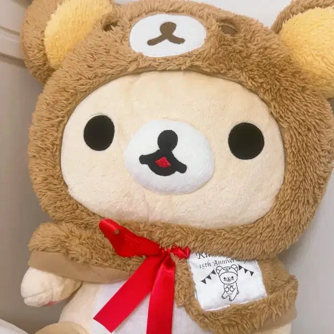 [BUNJANG] Kori Rakukuma 15th Anniversary Rilakkuma Mascot Plush / 코리락쿠마 15주년 리락쿠마 탈 대왕인형