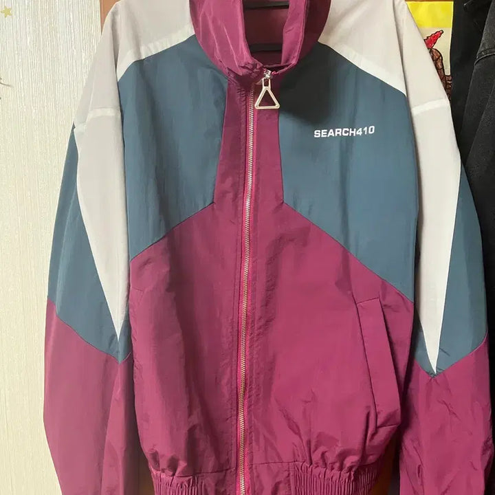 [SOLD OUT] SEARCH410 배색 바람막이 자켓