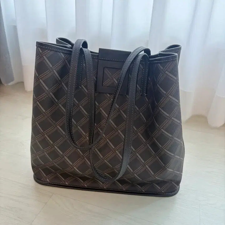 [BUNJANG] Rouge &amp; Lounge Brown Shopper Tote Bag / 루즈앤라운지 브라운 쇼퍼백 토트백 가방
