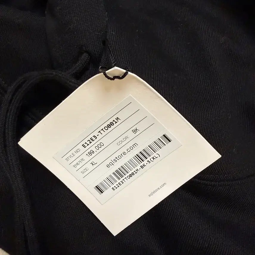 [BUNJANG] eql Basic Black Hoodie XL / [새제품] eql 무지 블랙 후드티 xl