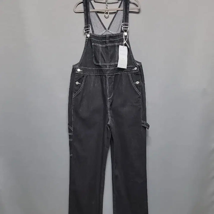 [BUNJANG] Black Denim Overall Pants / 블랙 데님 멜빵바지 (새상품)