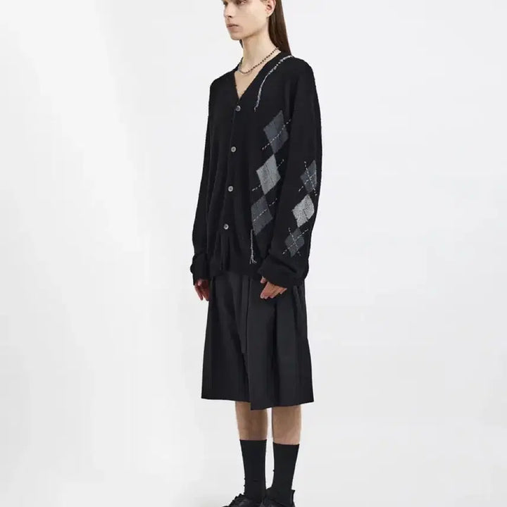[BUNJANG] youth Argyle Hand Stitch Knit / (새상품-M) youth Argyle Hand Stitch Knit